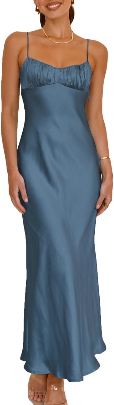 Detail shot of ruching at the waist
