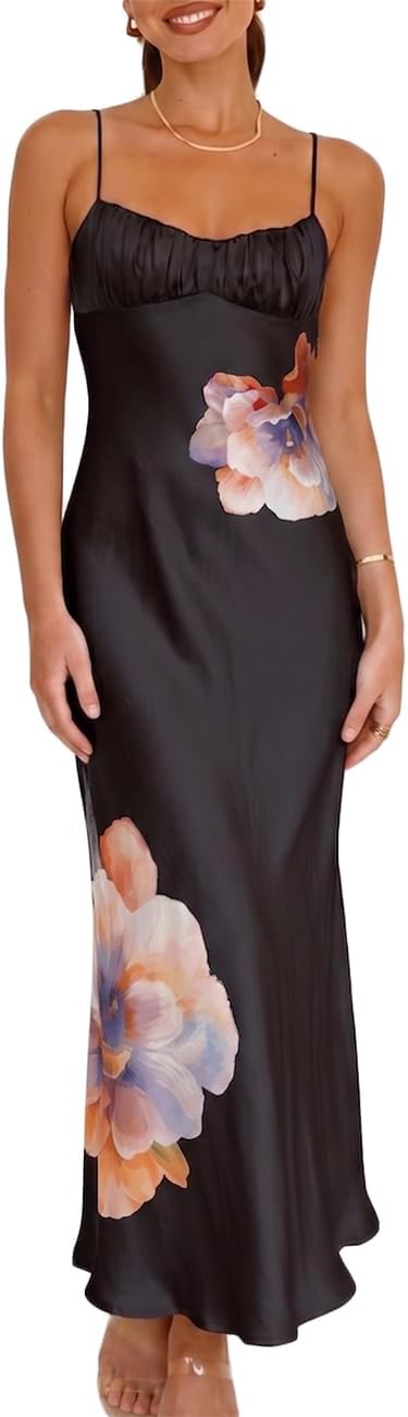 Three-quarter view of backless dress