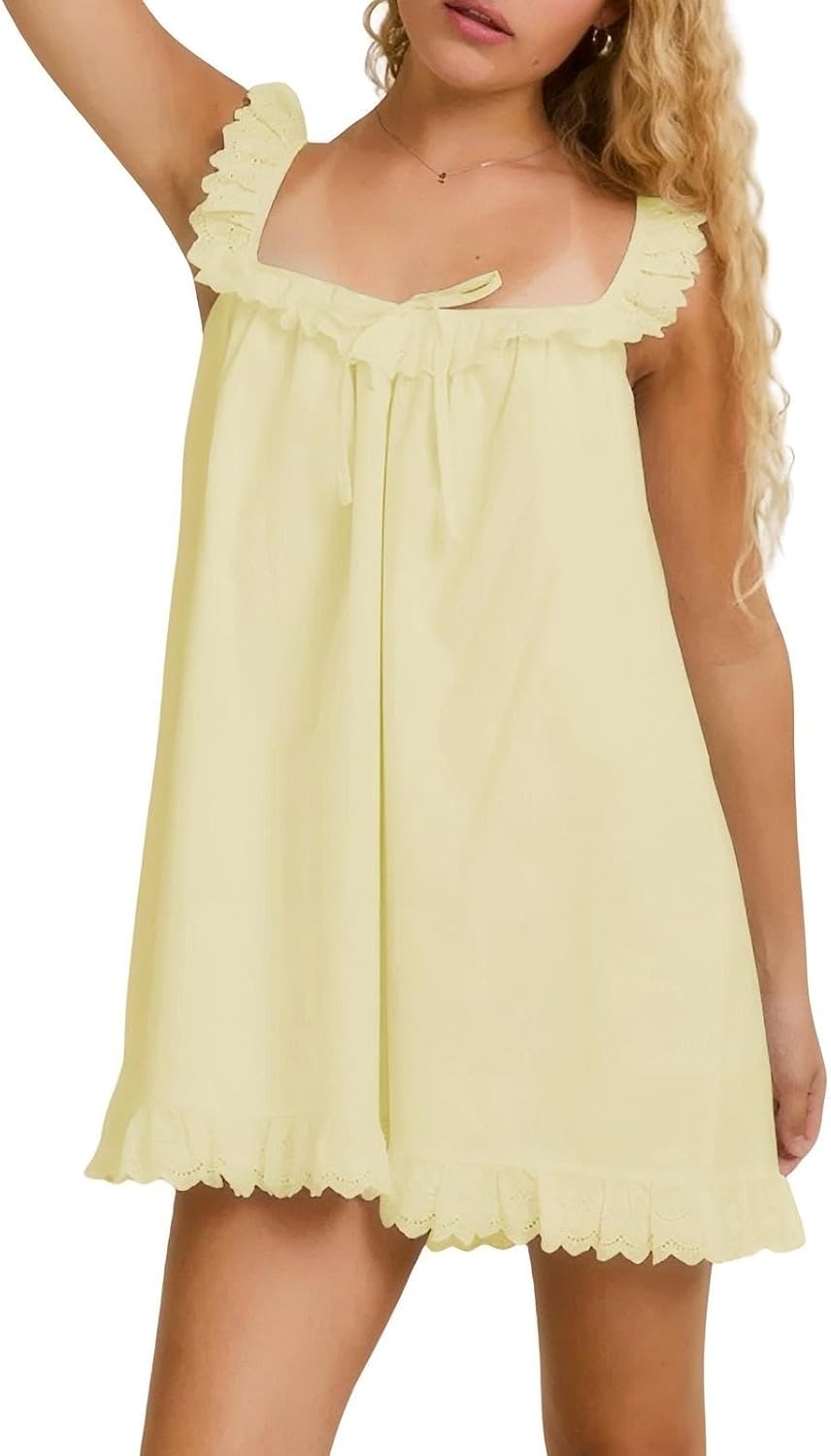 Full-length front view of mini dress