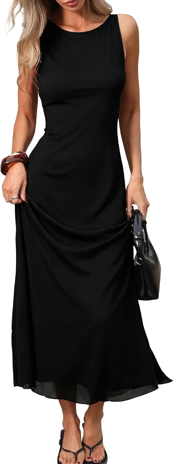 Detail shot of tank strap and neckline