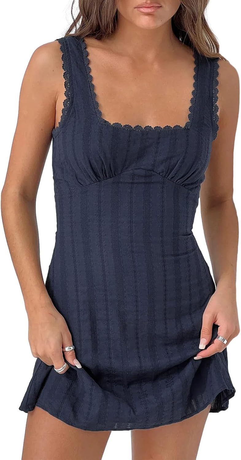 Full-length front view of mini dress
