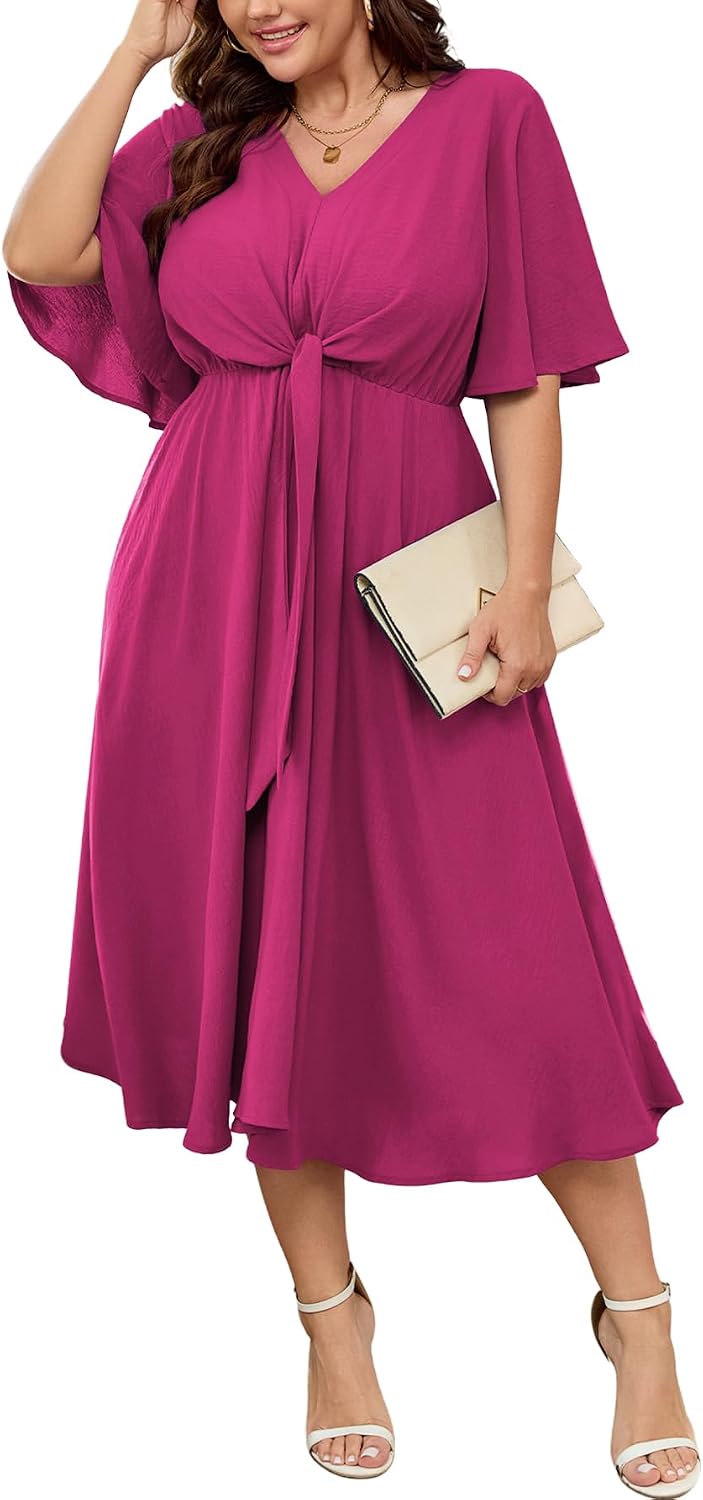 Color detail view of plus size dress
