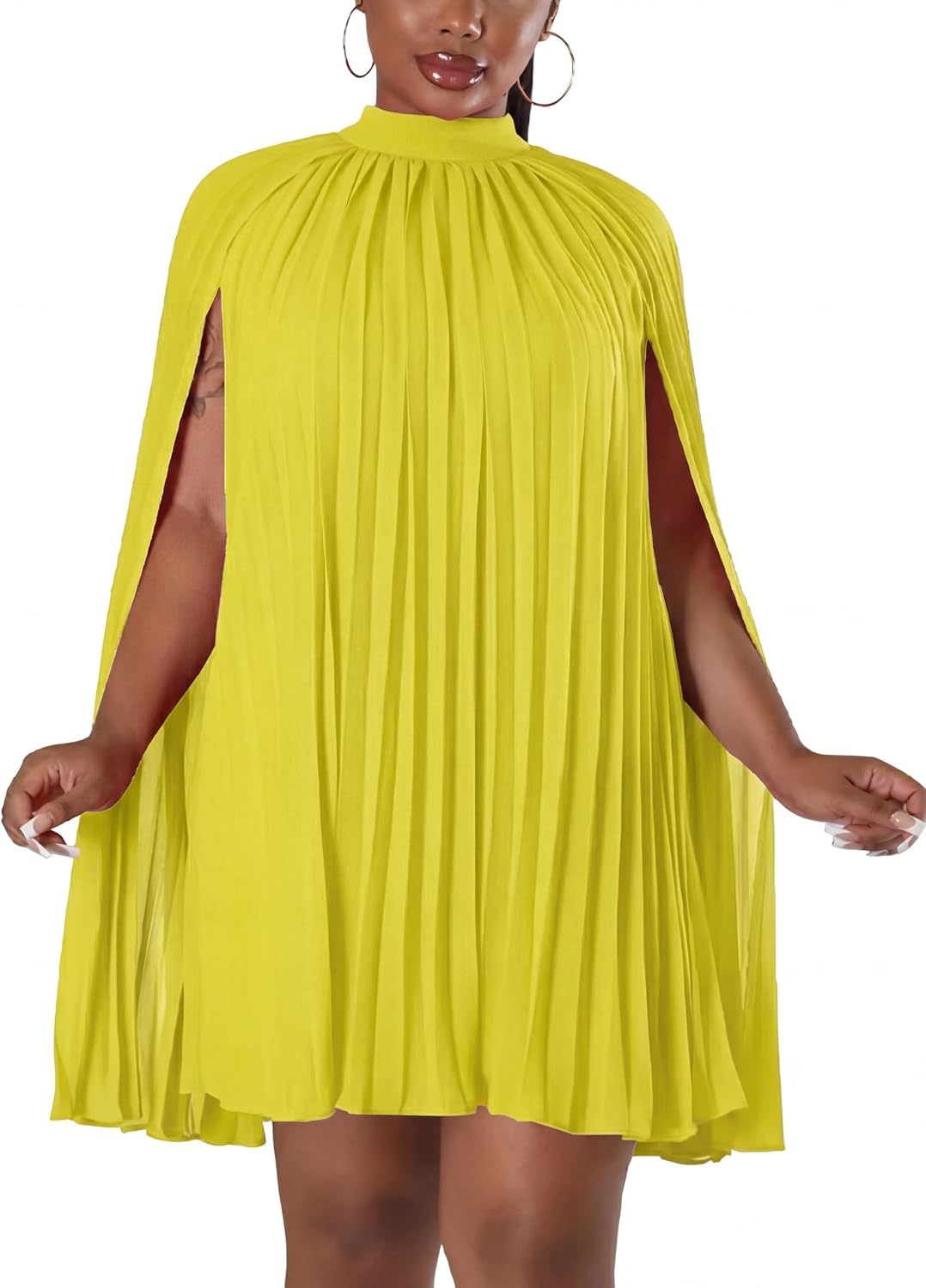 Close-up of keyhole neckline detail